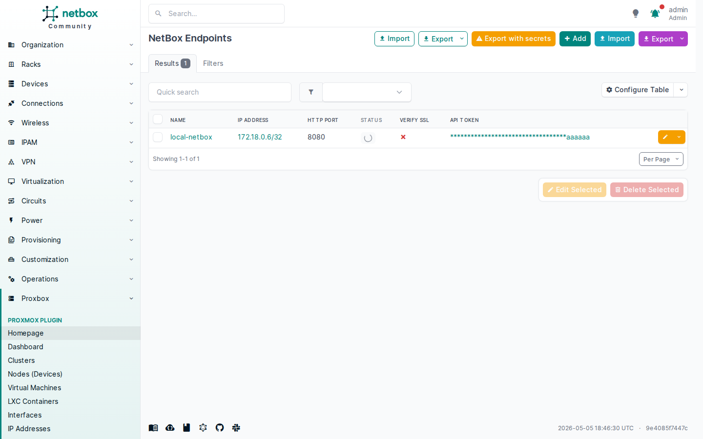 NetBox Endpoints