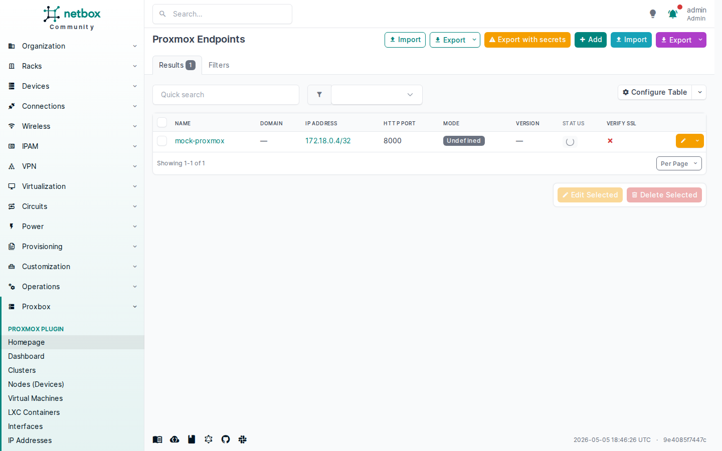 Proxmox Endpoints